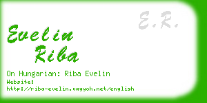 evelin riba business card